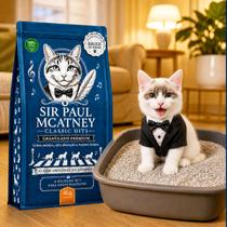 Areia Gato Higienica Grao Medio Sir Paul Mcatney 4kg Natural Areia Gato Higienica Grao Medio Sir Paul Mcatney 4kg Natural