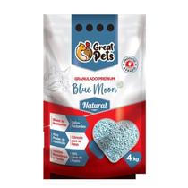 Areia Granulada 4kg Blue Moon Natural Bentonita Premium