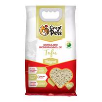 Areia Granulado Biodegradável 2Kg de Tofu Natural Great Pets