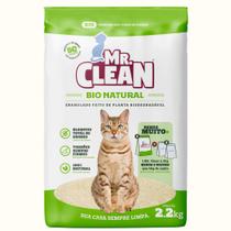 Areia Higiênica Biodegradável 2,2kg - Areia para Gatos Natural Mr Clean Areia Higiênica Biodegradável 2,2kg - Areia para Gatos Natural Mr Clean