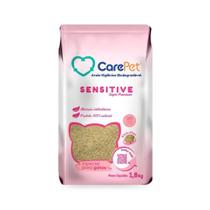 Areia Higiênica Biodegradável Carepet Sensitive Gatos 1.8Kg Areia Higiênica Biodegradável Carepet Sensitive Gatos 1.8Kg