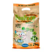 Areia Higiênica Biodegradável PeePoop Grãos Finos 2kg