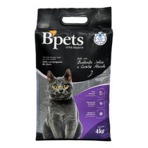 Areia Higiênica Bpets 4kg Bentonita com Carvão Ativado Controle de Odor Premium