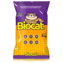Areia Higiênica Caixa de Areia Biocat Fina Natural 4 Kg Areia Higiênica Caixa de Areia Biocat Fina Natural 4 Kg