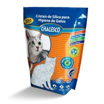 Areia Higiênica Chalesco com Cristais de Sílica para Gatos - 1,8kg