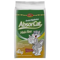 Areia Higiênica Colosso Absorcat Mais Fina 4kg