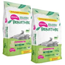 Areia Higiênica De Mandioca Para Gatos Wisecat 10kg kit 2Un