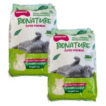 Areia Higiênica De Mandioca Para Gatos Wisecat 4kg kit 2Un