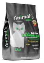 Areia higienica fina biodegradavel para gato 2kg Areia higienica fina biodegradavel para gato 2kg