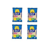 Areia higienica Gato Xixi Cocô Jack miau - de mandioca 4x1kg