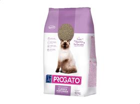 Areia Higiênica Gato Xixi Progato Grão Pequeno Perfumada 4Kg