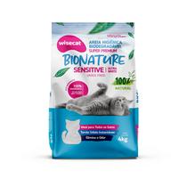 Areia Higienica Gatos Biodegradavel Bionature Grãos Finos 4Kg