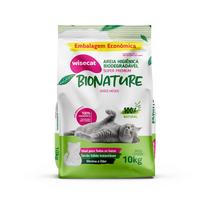 Areia Higienica Gatos Biodegradavel Bionature Grãos Médios 10Kg