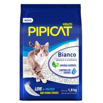 Areia Higiênica Gatos Granulado Pipicat Bianco 1,8kg