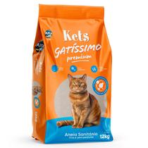 Areia Higiênica Gatos Kets Gatissimo S/Perfume 12Kg