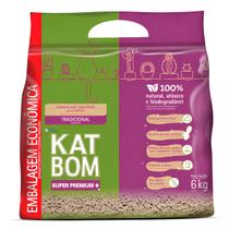 Areia Higiênica Katbom Para Gatos Granulado Tradicional 6kg