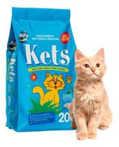 Areia Higiênica Kets para Gatos 20Kg