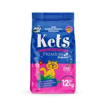 Areia Higiênica Kets Premium Perfumada 12kg Areia Higiênica Kets Premium Perfumada 12kg