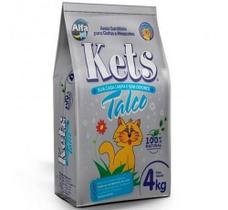 Areia Higiênica Natural Kets Talco Para Gatos 4kg (com Nf)