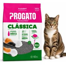 Areia Higiênica P Gatos Progatos Clássica Grãos Médios 4kg