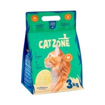 Areia Higienica Para Gato Cat Zone Natural 3 Kg