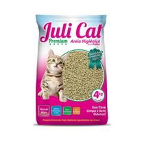 Areia higienica para gato juli cat 4kg