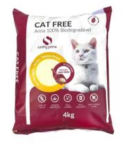 Areia Higiênica Para Gatos Cat Free Grãos Grossa 4kg - Sanithy Prime