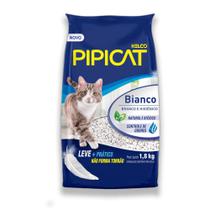 Areia Higiênica para Gatos Pipicat Bianco 1,8 Kg Kelco Areia Higiênica para Gatos Pipicat Bianco 1,8 Kg Kelco
