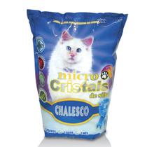 Areia Higiênica Para Gatos Sílica Micro Cristais em Gel Chalesco - 1,8kg