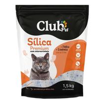 Areia Higiênica Para Gatos Sílica Premium Fina Club Pet 1,5kg