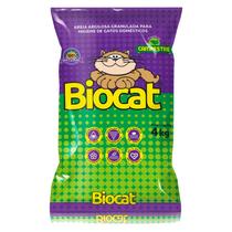 Areia Higiênica Perfumada Caixa de Areia Biocat Fina Campestre 4 Kg Areia Higiênica Perfumada Caixa de Areia Biocat Fina Campestre 4 Kg