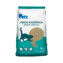 Areia Higiênica Petz Grãos Médios para Gatos - 12kg