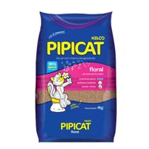 Areia Higiênica Pipicat floral Grãos Extra Finos 4 kg