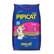 Areia Higiênica Pipicat Floral para Gatos - 4kg