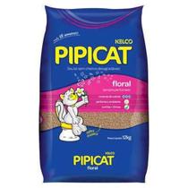 Areia Higiênica Pipicat Floral Perfumada para Gatos 12 Kg - KELCO