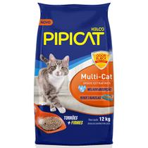 Areia Higiênica Pipicat Multi-Cat - 12kg Areia Higiênica Pipicat Multi-Cat - 12kg