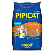Areia Higiênica Pipicat Multicat para Gatos - 12 kg - Pipicat / Kelco Pet