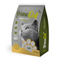 Areia higiênica primecat premium 4 kg natural argila atapulgita