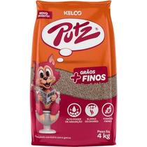 Areia Higiênica Putz Grãos Finos Para Gatos 4kg