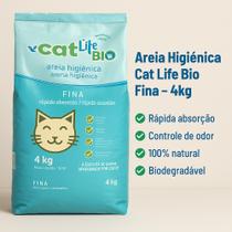 Areia Higiênica Sanitária Biodegradável Cat Life Bio Grãos Finos Rápida Absorção Para Gatos Felinos Areia Higiênica Sanitária Biodegradável Cat Life Bio Grãos Finos Rápida Absorção Para Gatos Felinos