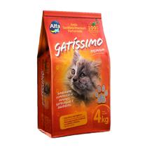Areia higiênica sanitária gatissimo premium para gatos limpeza absorvente 4kg - Alfapet