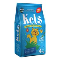 Areia higiênica sanitária kets para gatos absorção neutraliza odor 4kg - Alfa Pet