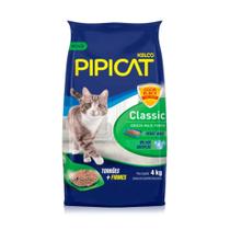 Areia Higiênica Sanitária para Gatos Classic Pipicat 4kg