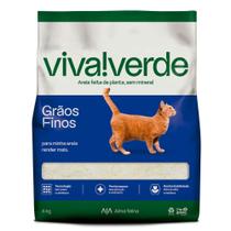 Areia Higiênica Viva Verde Grãos Finos - 4kg - PETFIVE