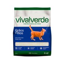 Areia Higiênica Viva Verde Grãos Finos para Gatos