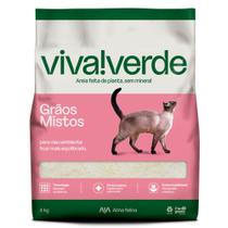 Areia Higiênica Viva Verde Grãos Mistos 4 kg Areia Higiênica Viva Verde Grãos Mistos 4 kg