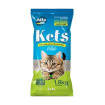 Areia Kets Branca Sensitive para Gatos 1,8kg