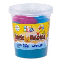 Areia Magica 550g Acrilex Azul Areia Magica 550g Acrilex Azul