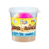 Areia Magica Cinetica 550g Natural Acrilex Art Kids