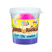 Areia Magica Cinetica 550g Roxo Acrilex Art Kids